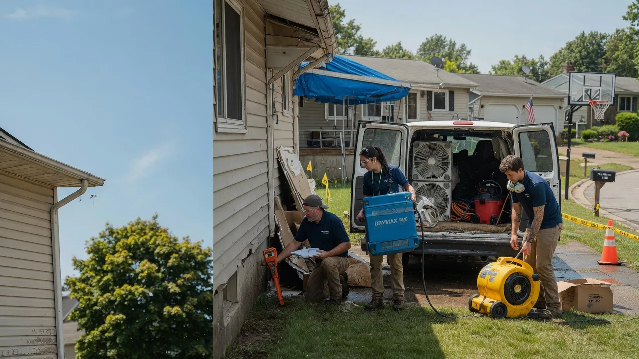 Ceiling Leak Cleanup in North East, PA near me